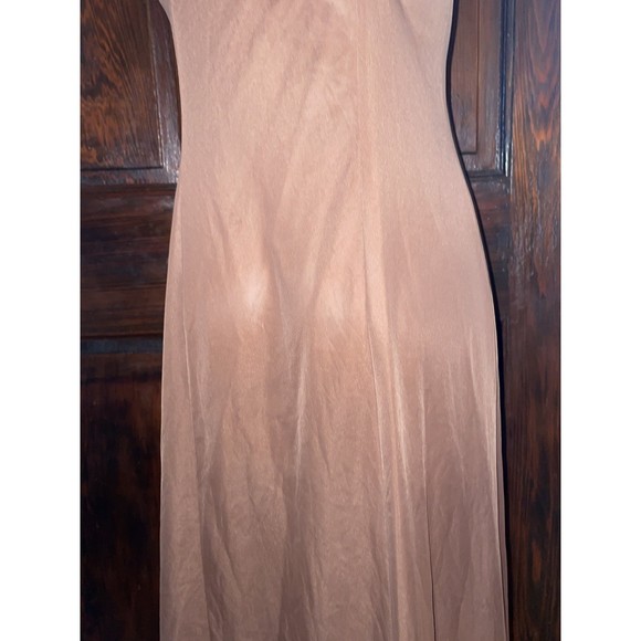 Vintage Silky brown Vanity Fair full Slip lingerie dress 34 - Picture 6 of 9